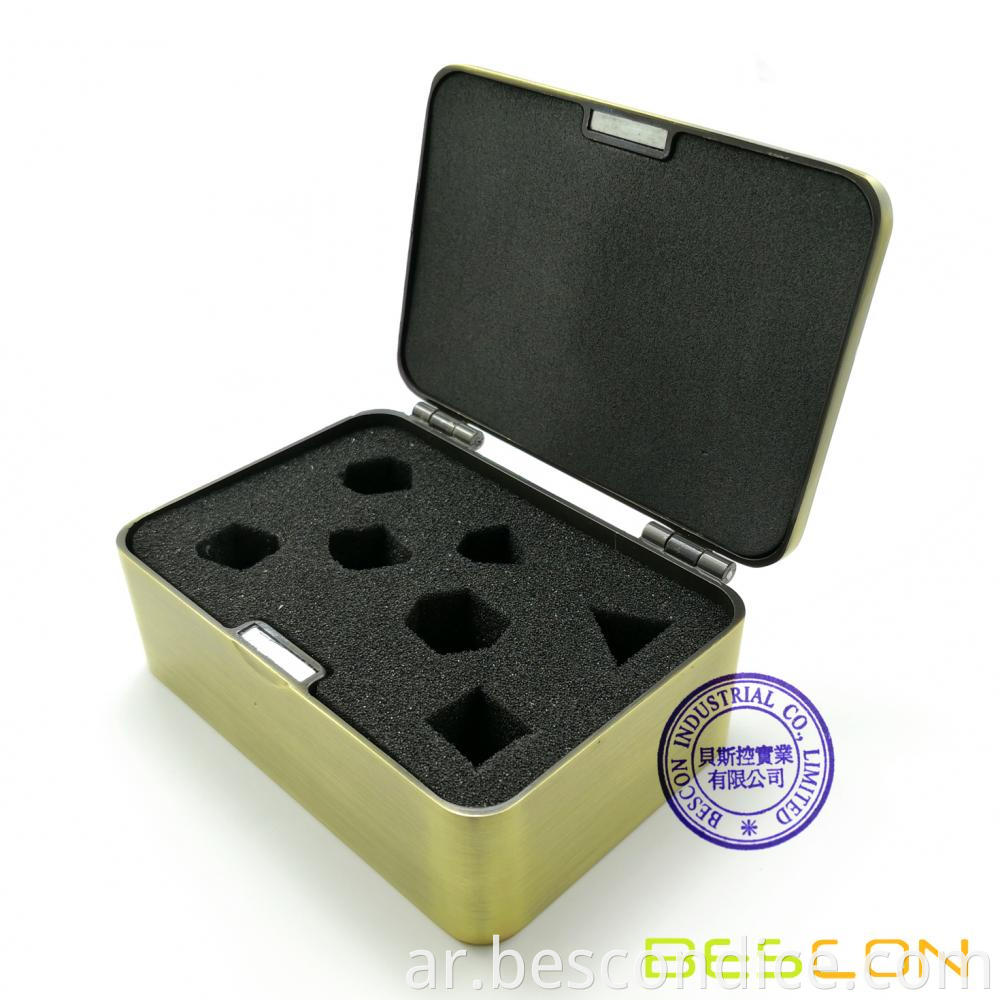 Deluxe Heavy Duty Brass Metal Dice Box 1